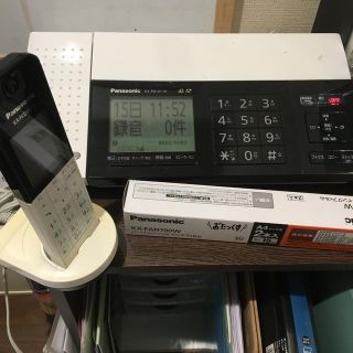 パナソニック(Panasonic)のパナソニックfax KX-PD101と子機とインクフィルム(オフィス用品一般)