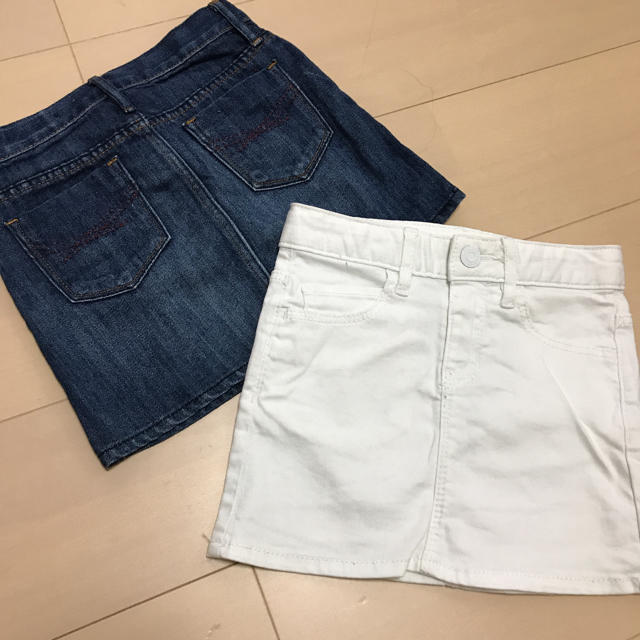 GAP Kids(ギャップキッズ)のメグ様専用⚫GAP KIDS デニムスカート 120 キッズ/ベビー/マタニティのキッズ服女の子用(90cm~)(スカート)の商品写真