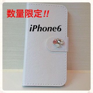 スワロフスキー(SWAROVSKI)のiPhone6レザー手帳型スマホケース(モバイルケース/カバー)