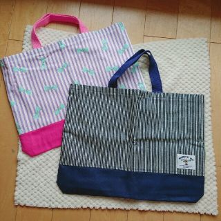 やたさん様の専用。リボンストライプ♡レッスンバック(バッグ/レッスンバッグ)