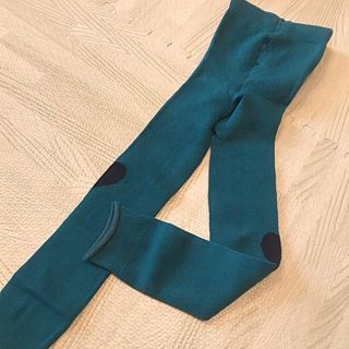 ボンポワン(Bonpoint)のボントン 18AW ハートレギンス BLEU PAON 6ans 新品(靴下/タイツ)