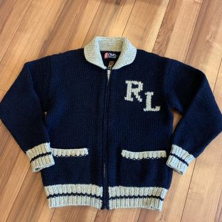 ラルフローレン(Ralph Lauren)のチャップスラルフローレン カウチンニットカーディガン chaps メンズL(カーディガン)