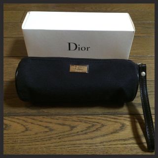 クリスチャンディオール(Christian Dior)の新品・未使用♡ディオール 丸 黒ポーチ(ポーチ)