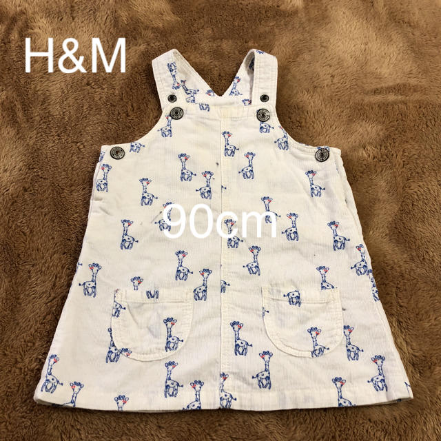 H&M(エイチアンドエム)のワンピース H&M 80cm キリン柄 キッズ/ベビー/マタニティのベビー服(~85cm)(ワンピース)の商品写真