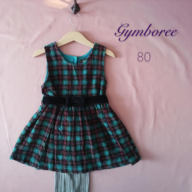 GYMBOREE(ジンボリー)のGymboree(ジンボリー) タータンチェック ワンピース⑅⿻80 キッズ/ベビー/マタニティのベビー服(~85cm)(ワンピース)の商品写真