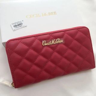 セシルマクビー(CECIL McBEE)のるぅ様専用❣️箱なし❣️セシルマクビー  ラウンドファスナー 長財布 レッド(財布)