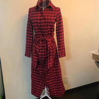 シェルターオリジナル(Shel'tter ORIGINAL)の美品★SHEL'TTER★チェックシャツマキシワンピース(ロングワンピース/マキシワンピース)