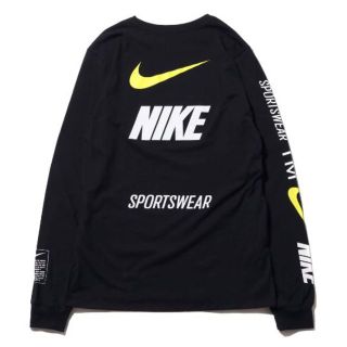 ナイキ(NIKE)のM 黒 NIKE ナイキ スポーツウェア ロンTシャツ ロングスリーブ(Tシャツ/カットソー(七分/長袖))