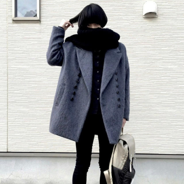 SHAREEF(シャリーフ)のSHAREEF MOHAIR TWEED COCOON COAT メンズのジャケット/アウター(ステンカラーコート)の商品写真