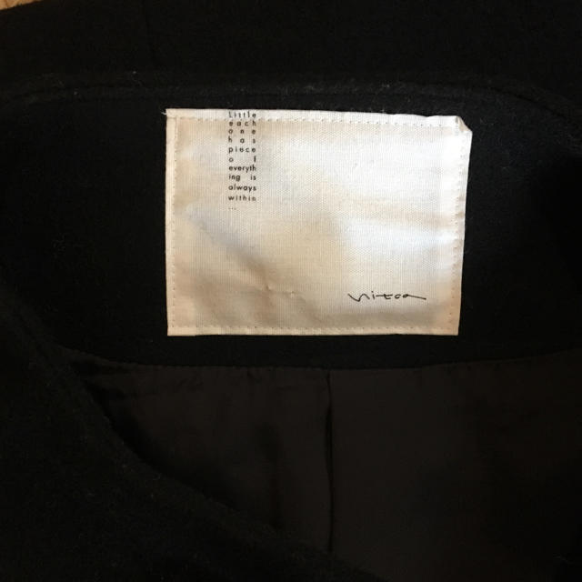nitca(ニトカ)のnitca コート ブラック カシミヤ レディースのジャケット/アウター(その他)の商品写真