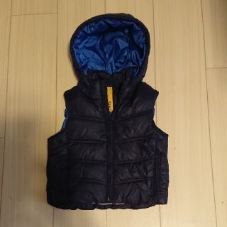 ザラキッズ(ZARA KIDS)のZARA KIDS ダウンベスト XXS 98cm ネイビー(ジャケット/上着)