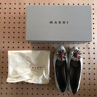 マルニ(Marni)の新品未使用 MARNIフラットシューズ (内側に傷あり)(バレエシューズ)