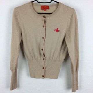 ヴィヴィアンウエストウッド(Vivienne Westwood)のヴィヴィアンウエストウッド ♡ オーブロゴ入り 長袖カーディガン(カーディガン)