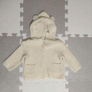 ベビーギャップ(babyGAP)の☆TT☆様専用　babyGAP　くま耳フード　ガーター編みセーター(カーディガン/ボレロ)