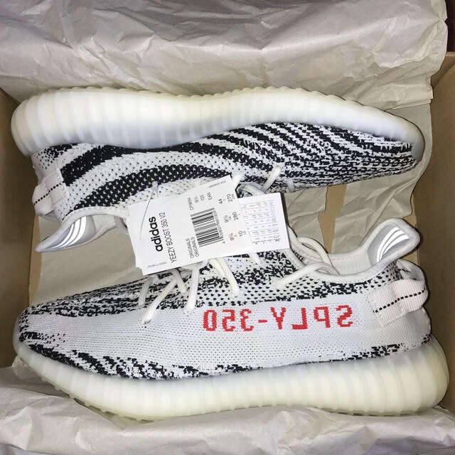 adidas(アディダス)の28.0cm ADIDAS YEEZY BOOST 350 V2 ZEBRA メンズの靴/シューズ(スニーカー)の商品写真