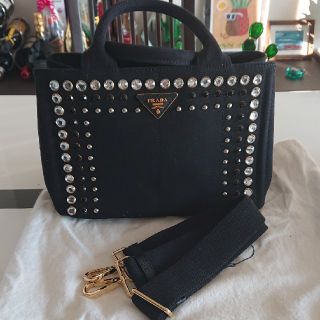 PRADA カナパ  Ｓサイズ  ブラック(トートバッグ)