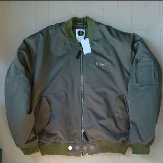 POLAR - POLAR SKATE CO BOMBER JACKET MA-1 オリーブ Lの通販|ラクマ