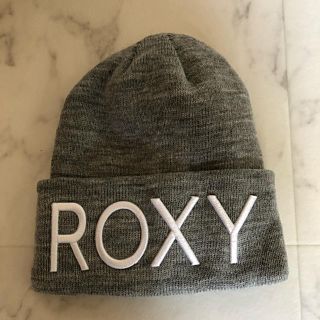 ロキシー(Roxy)のROXY ニット帽 グレー(ニット帽/ビーニー)