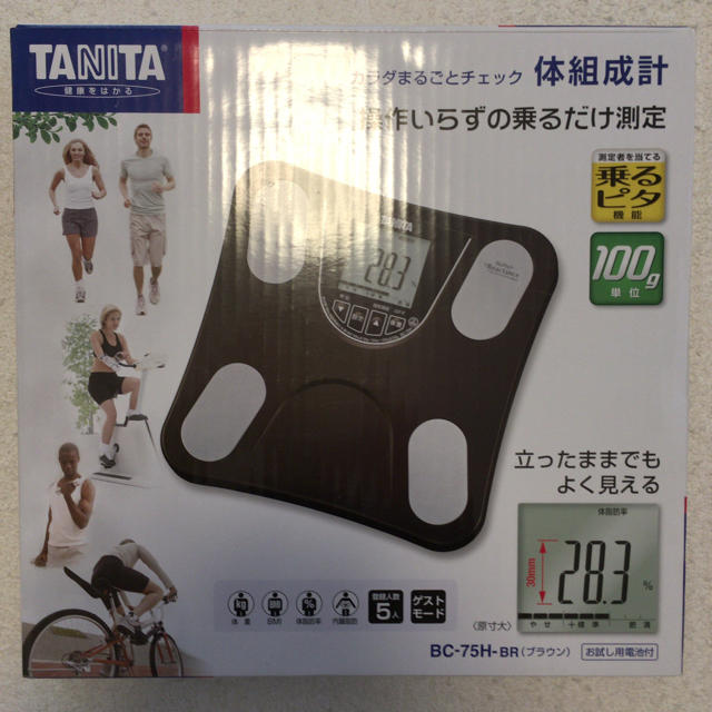 TANITA(タニタ)の☆まいのん☆様専用タニタ　体組成計　BC-75H-BR スマホ/家電/カメラの美容/健康(体重計/体脂肪計)の商品写真