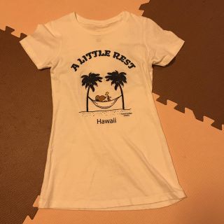 スヌーピー(SNOOPY)のハワイ 日焼けスヌーピー レディースTシャツ Ssize(Tシャツ(半袖/袖なし))