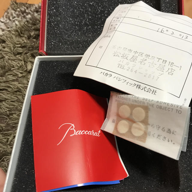 Baccarat(バカラ)の【売切希望の為値段交渉可♡】バカラ Baccarat ハートクロック 置き時計 インテリア/住まい/日用品のインテリア小物(置時計)の商品写真