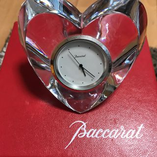 バカラ(Baccarat)の【売切希望の為値段交渉可♡】バカラ Baccarat ハートクロック 置き時計(置時計)