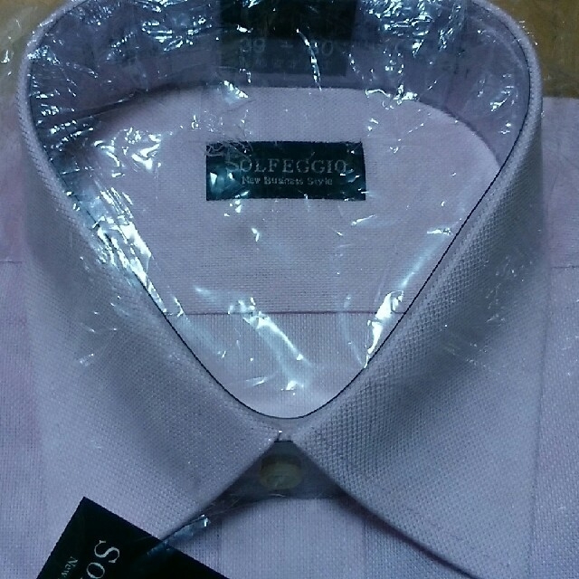カラーワイシャツ長袖　３９－８０　ピンク　 メンズのトップス(シャツ)の商品写真