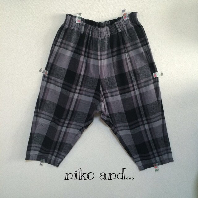niko and...(ニコアンド)の✳︎nikoandチェックゆるパンツ✳︎ レディースのパンツ(クロップドパンツ)の商品写真