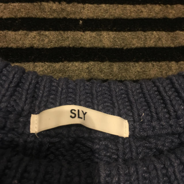 SLY(スライ)のSLY   ニット ブルー レディースのトップス(ニット/セーター)の商品写真