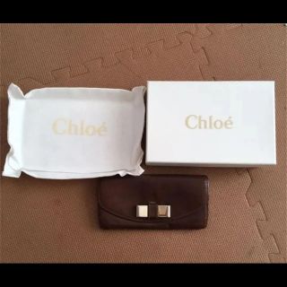 クロエ(Chloe)のクロエ 長 財布 リリー リリィ  チョコレート ブラウン 付属品あり(財布)