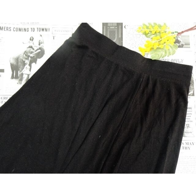 anyFAM(エニィファム)の★S11【anyFAM】 ブラック　黒　スカート レディースのスカート(ひざ丈スカート)の商品写真