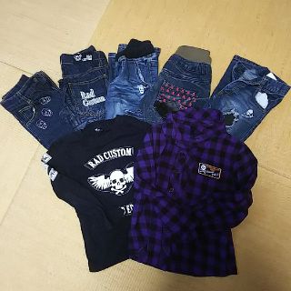 ラッドカスタム(RAD CUSTOM)のドクロ RAD CUSTOM キッズ120サイズ  ７点まとめ売りの(パンツ/スパッツ)