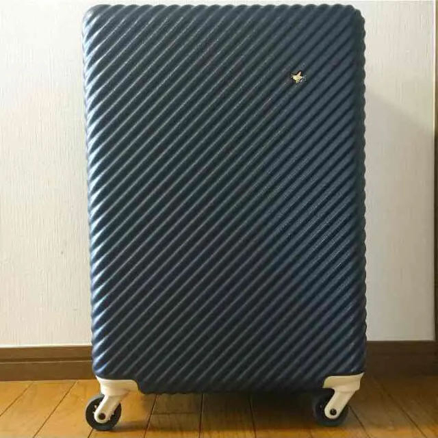 最新な HaNT キャスターストッパー付き ビオラネイビー 47L スーツケース ハント スーツケース/キャリーバッグ