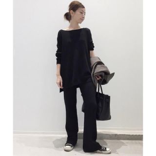 アパルトモンドゥーズィエムクラス(L'Appartement DEUXIEME CLASSE)の L'Appartement Knit Pants◆Size34 ブラック(その他)