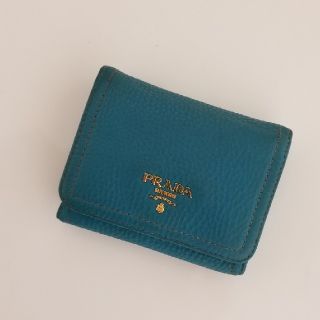 プラダ(PRADA)のPRADA　プラダ　財布　レザー　ミニ財布　折り財布(財布)