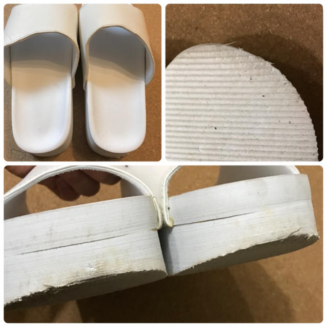 厚底ビーチサンダル 白 レディースの靴/シューズ(ビーチサンダル)の商品写真
