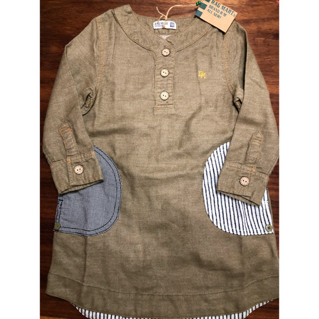 RAG MART(ラグマート)の新品 ラグマート 100  ワンピース  キッズ/ベビー/マタニティのキッズ服女の子用(90cm~)(ワンピース)の商品写真