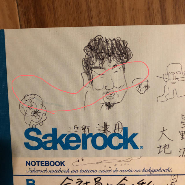 SAKEROCK 非売品 ノート  エンタメ/ホビーのタレントグッズ(ミュージシャン)の商品写真