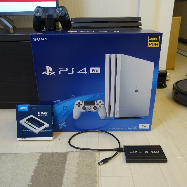 高価値 SONY - □PS4pro新品+高速起動SSD1TB新品 換装初期設定済み