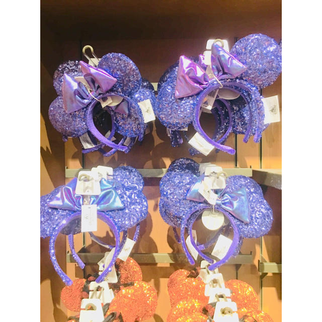 Disney(ディズニー)の【Disney】上海ディズニー限定 ミニー パープル カチューシャ レディースのヘアアクセサリー(カチューシャ)の商品写真