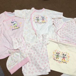 アカチャンホンポ(アカチャンホンポ)のディズニー 新生児肌着セット 50 女の子用(肌着/下着)