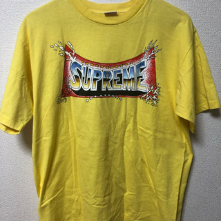 シュプリーム(Supreme)のsupreme Tシャツ イエロー Lサイズ(Tシャツ/カットソー(半袖/袖なし))