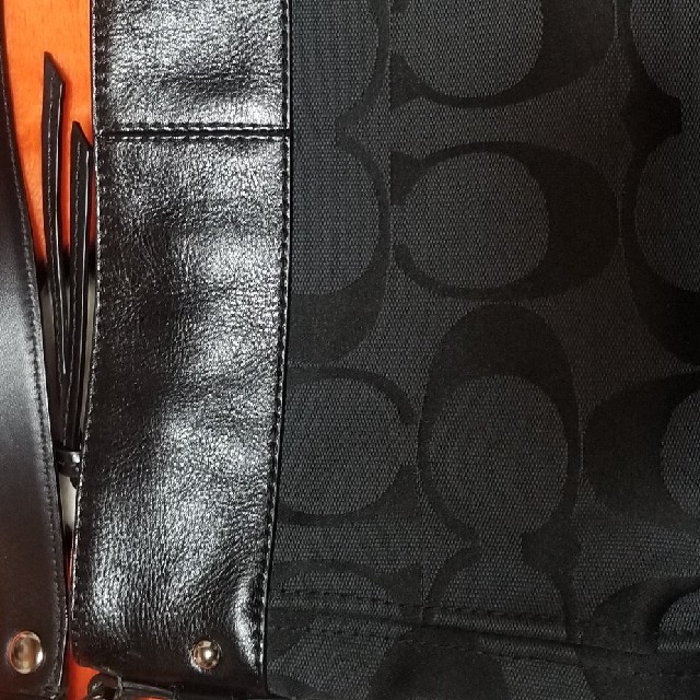 COACH - COACH ワンショルダー レザーコンビバッグ 黒の通販 by めめ's