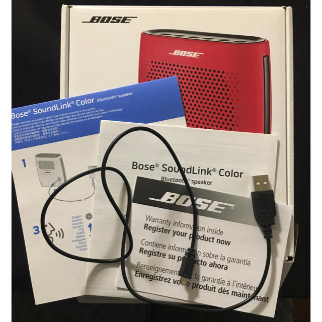 BOSE(ボーズ)の希少レッド！BOSE Soundlink Color スマホ/家電/カメラのオーディオ機器(スピーカー)の商品写真