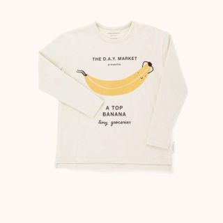 ボボチョース(bobo chose)の【新品・未使用】tinycottons  バナナ ロンT 2y(Tシャツ/カットソー)