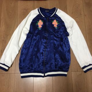 ザラキッズ(ZARA KIDS)のZARA kids スタジャン ネイビー(ジャケット/上着)