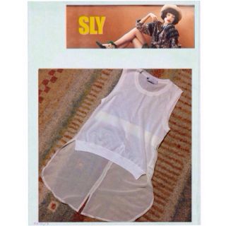 スライ(SLY)のSLY ニット&シフォンノースリーブ(カットソー(半袖/袖なし))