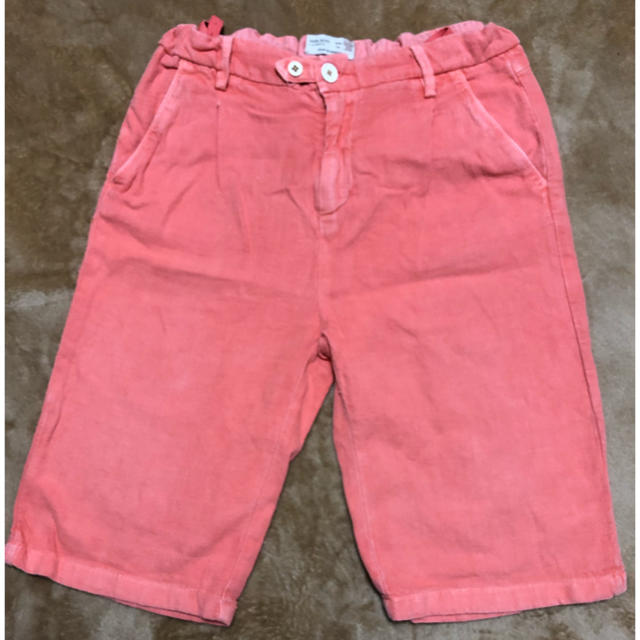 ZARA(ザラ)の中古美品  ZARA  BOYS  ハーフパンツサイズ152  サーモンピンク キッズ/ベビー/マタニティのキッズ服男の子用(90cm~)(パンツ/スパッツ)の商品写真