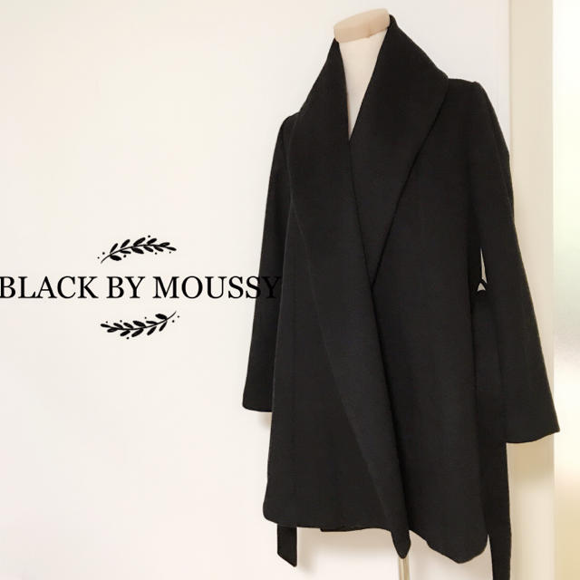 Black by moussy ウール素材 ガウンコート