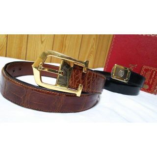 Cartier - 正規 カルティエ アルディロンロングCバックル Cartier - 正規 カルティエ アルディロンロングCバックル